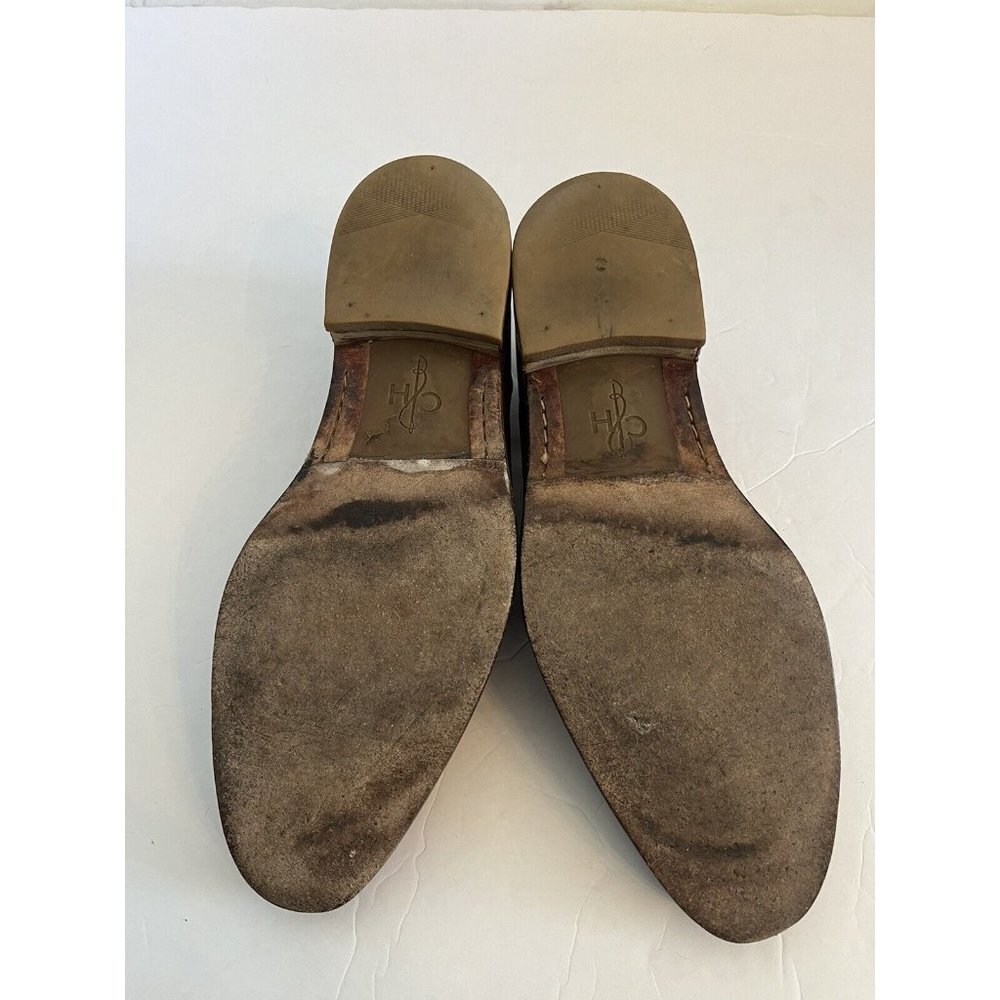 Cole Haan Mens Oxfords Shoes 10 M Brown Leather C10411 Lace Up Flat Heel - Picture 6 of 9